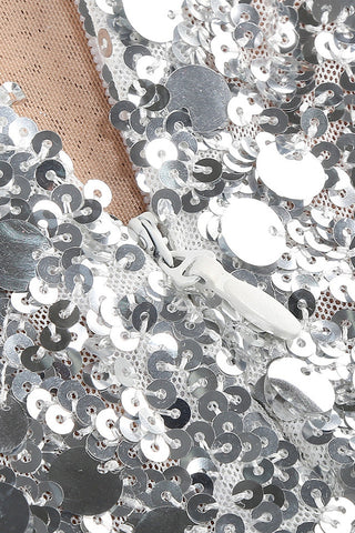 Halterneck Sequin Crystal Embellished Gown