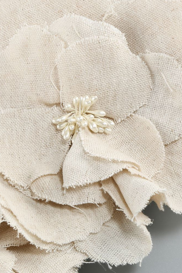 Bice Nude Strapless Bustier Flower Dress