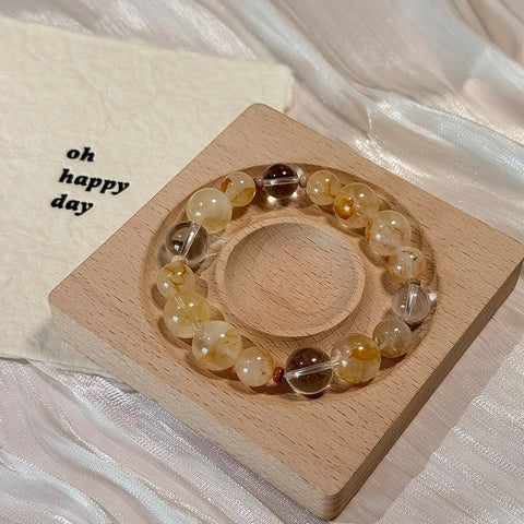 Golden Rutilated Quartz Bracelet
