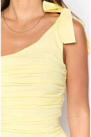 Luther Yellow Mini Dress