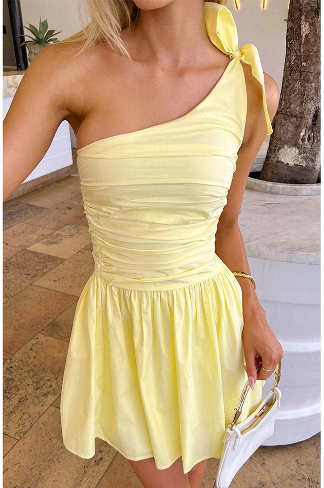 Luther Yellow Mini Dress
