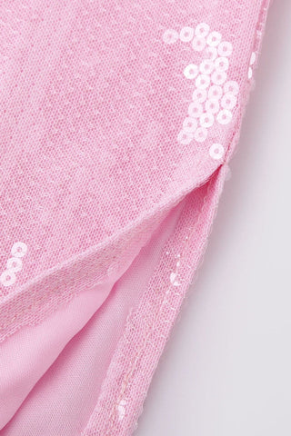 Honey Pink Sequin Maxi Dress