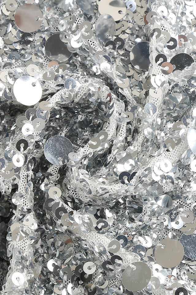 Halterneck Sequin Crystal Embellished Gown