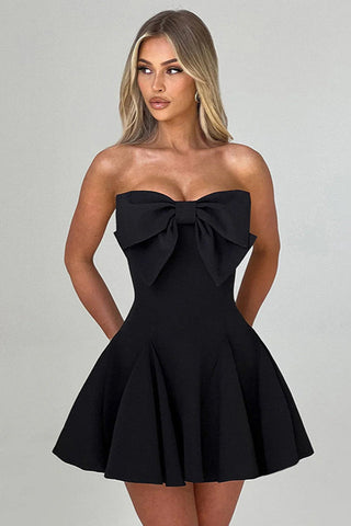 Holly Strapless Skirt with Bow Detail