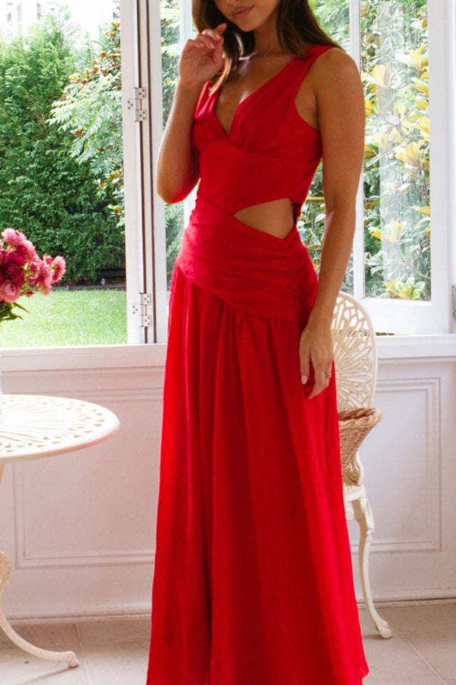 Toperth Cut-Out Maxi Dress