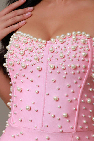 Pearl Embellished Mermaid Dress
