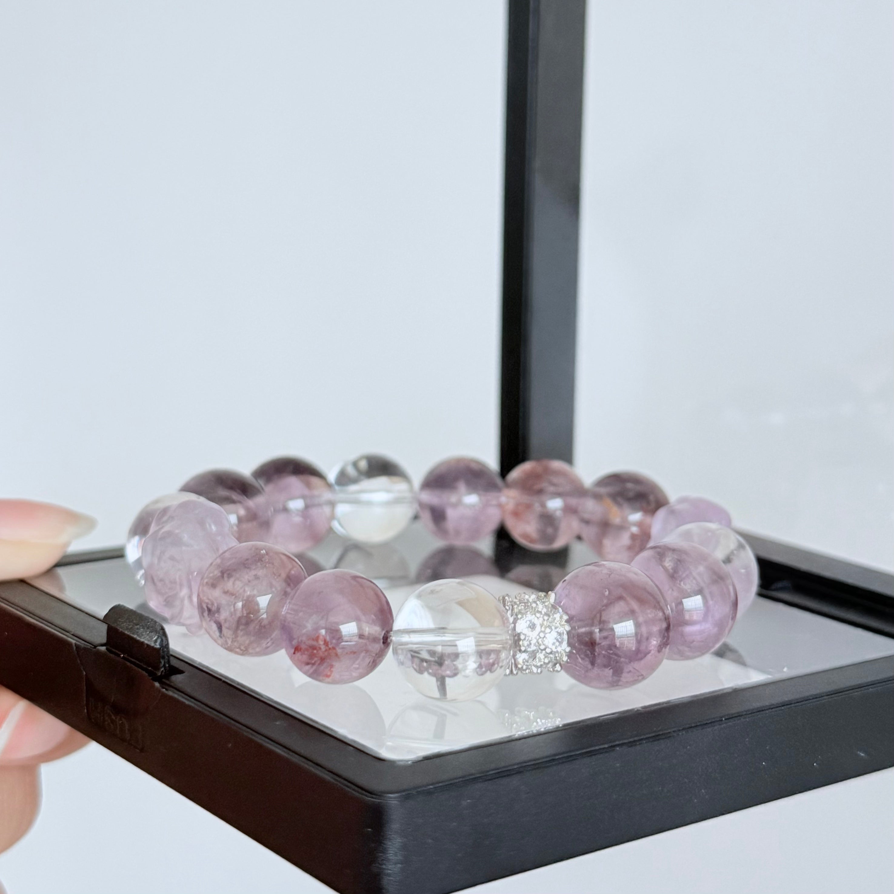 Amethyst & Clear Quartz Bracelet
