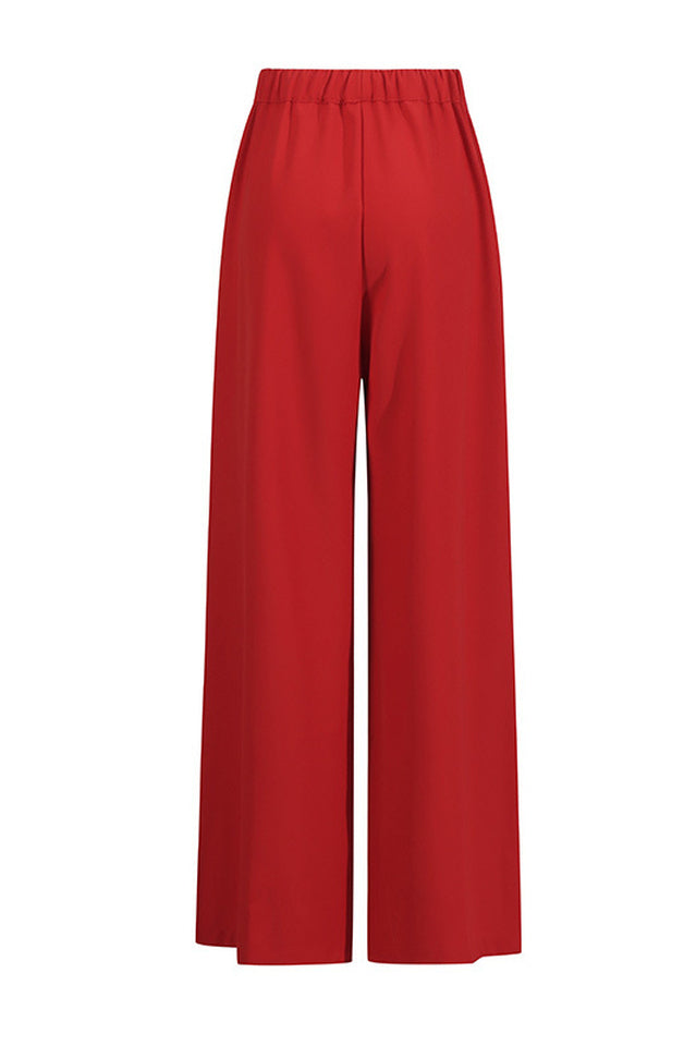Ambrea Shawl Ruch Cutout Pants Set
