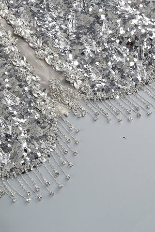 Crystal Sequin Two Piece Maxi Dress