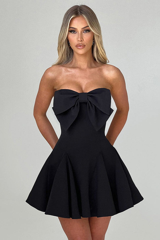 Holly Strapless Skirt with Bow Detail