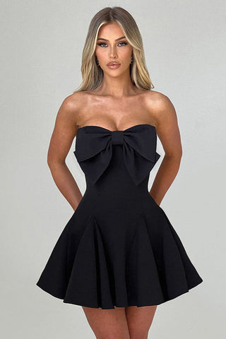 Holly Strapless Skirt with Bow Detail
