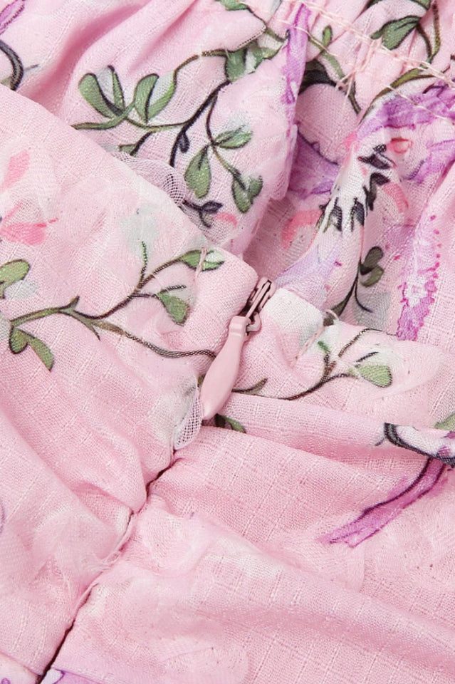 Ophelia Ribbon Print Dress
