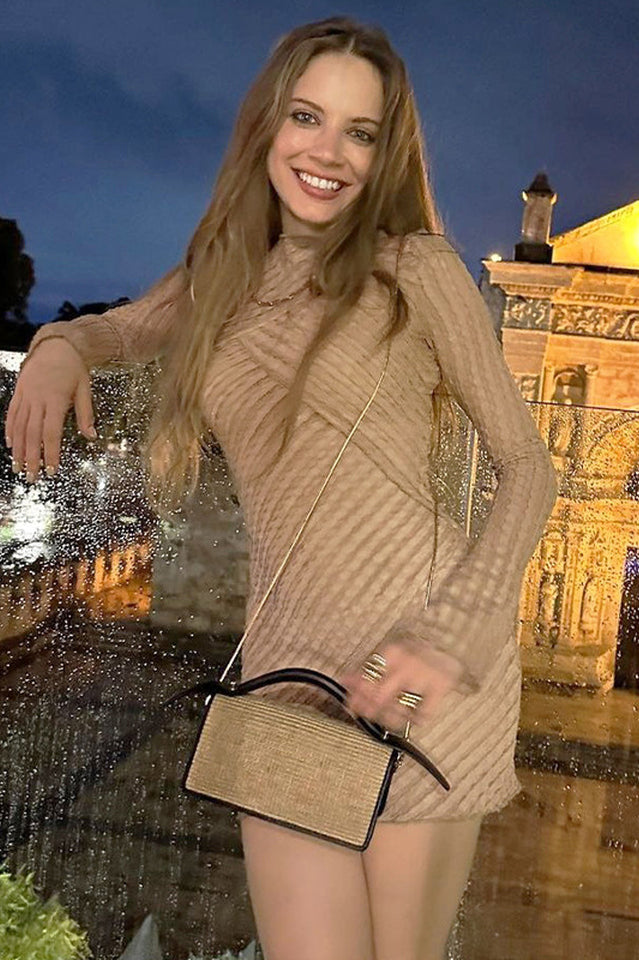 Celaena Long-Sleeve Mini Dress