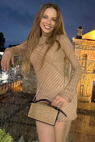 Celaena Long-Sleeve Mini Dress