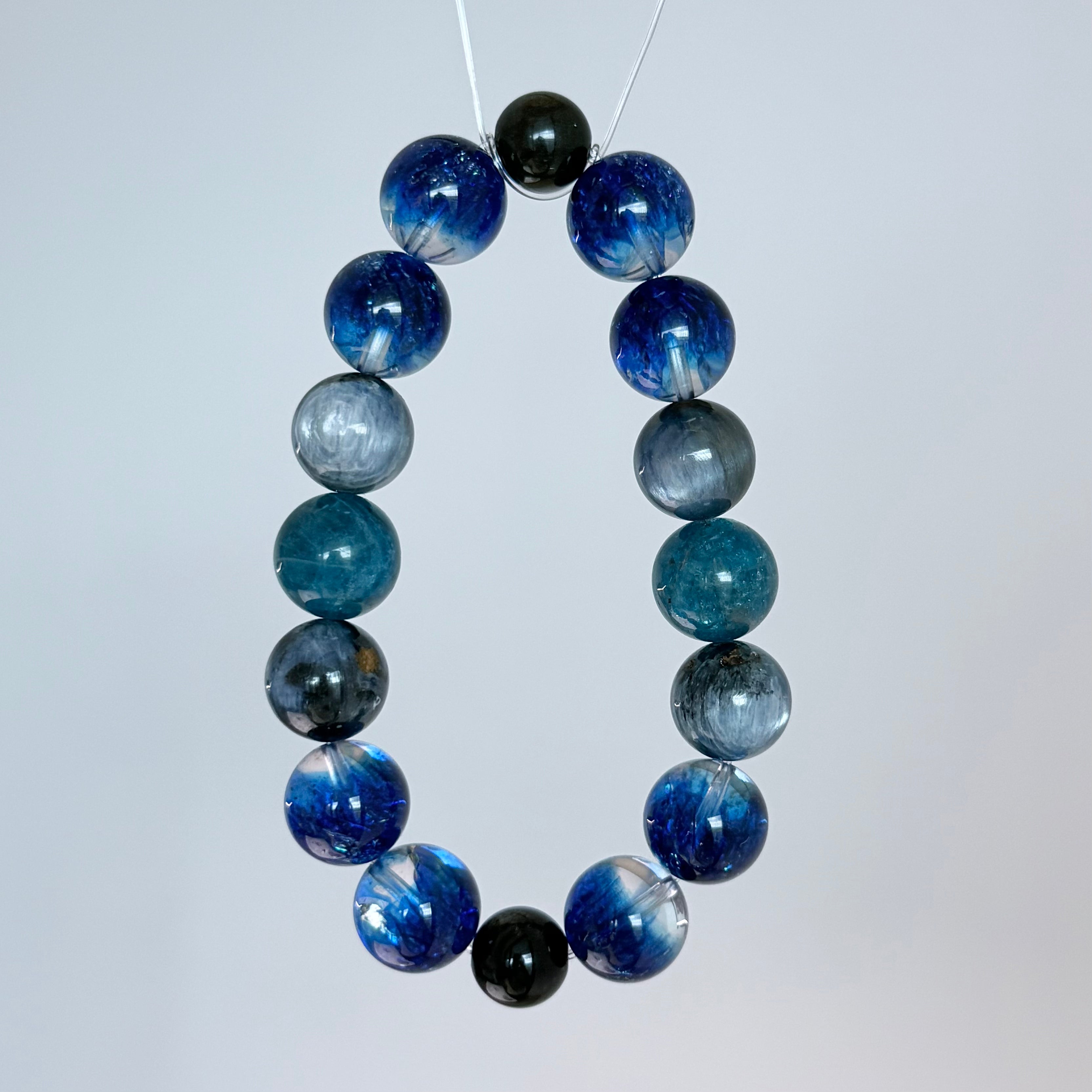 Blue Galaxy Kyanite Crystal Bracelet