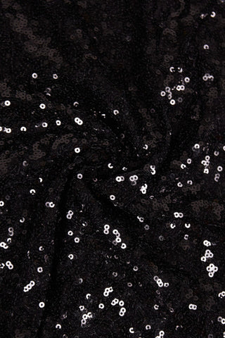 Bellamy Black Deep V Sequin Dress