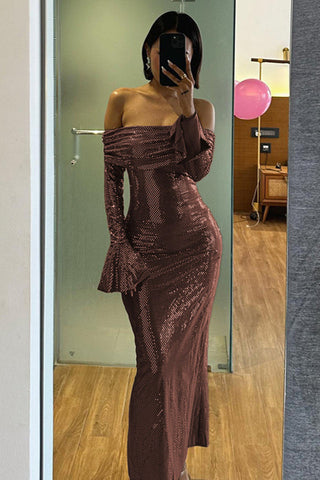 Piper Off Shoulder Backless Maxi Dress