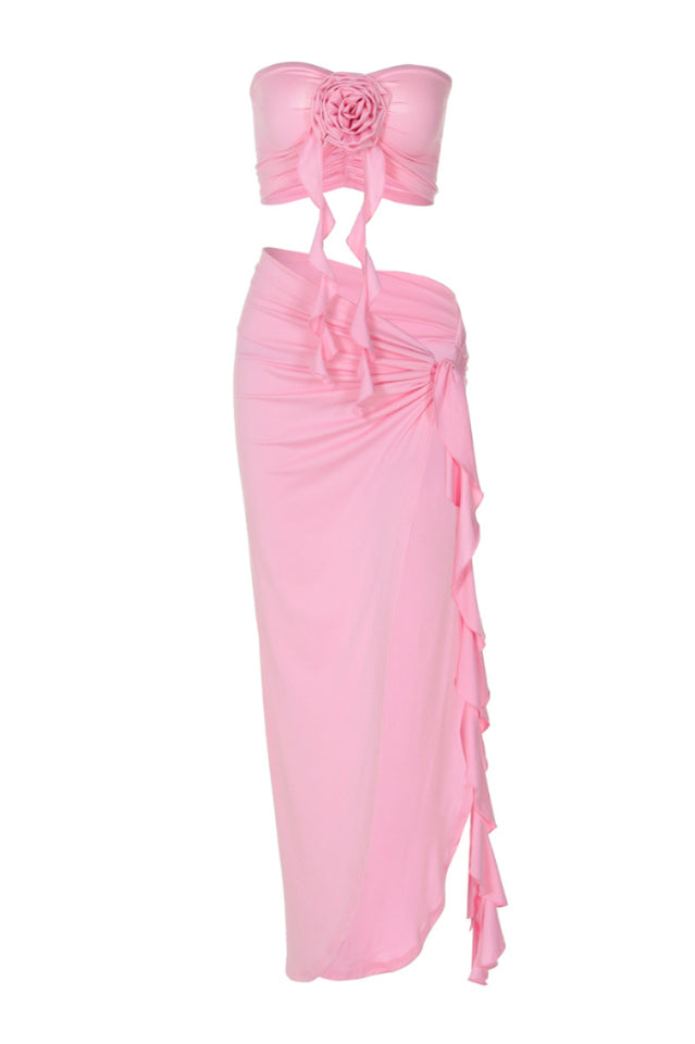 Arrietty Flower Draped Skirt Set