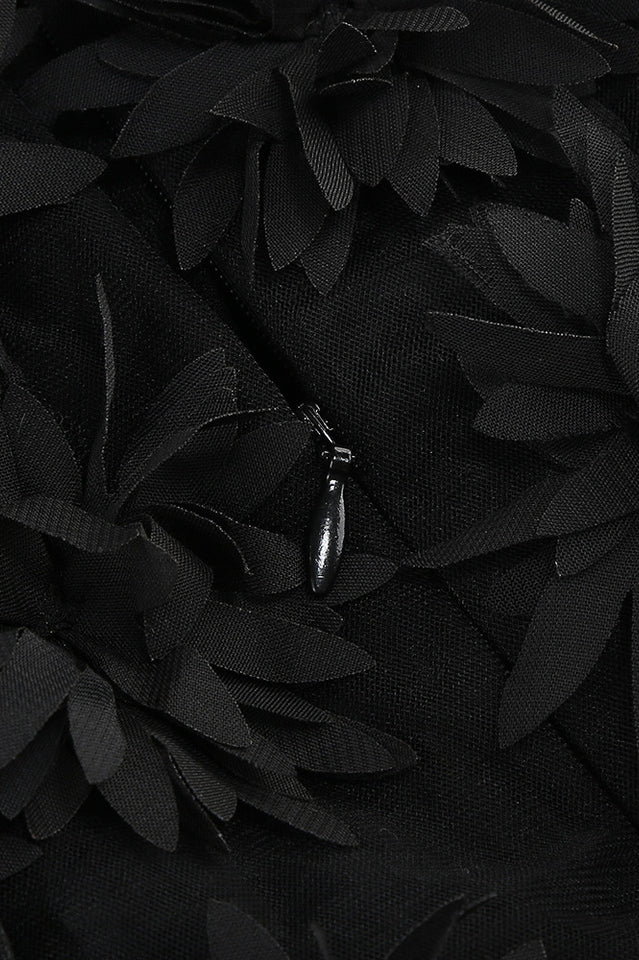 Floral Detail Mesh Dress