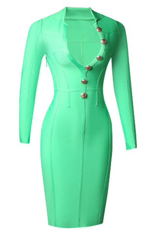 Alyce Long Sleeve Midi Bandage Dress