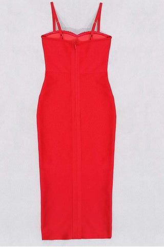 Breenda Sleeveless Pearl Midi Dress