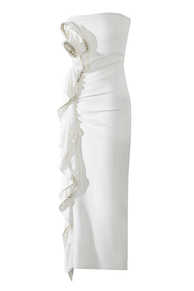 Yvonne Strapless Rhinestone Bandage Dress