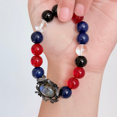 Labradorite Beetle Protection Bracelet