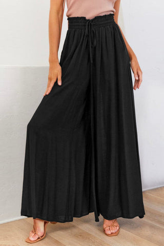 Basic High Waisted Flare Trousers