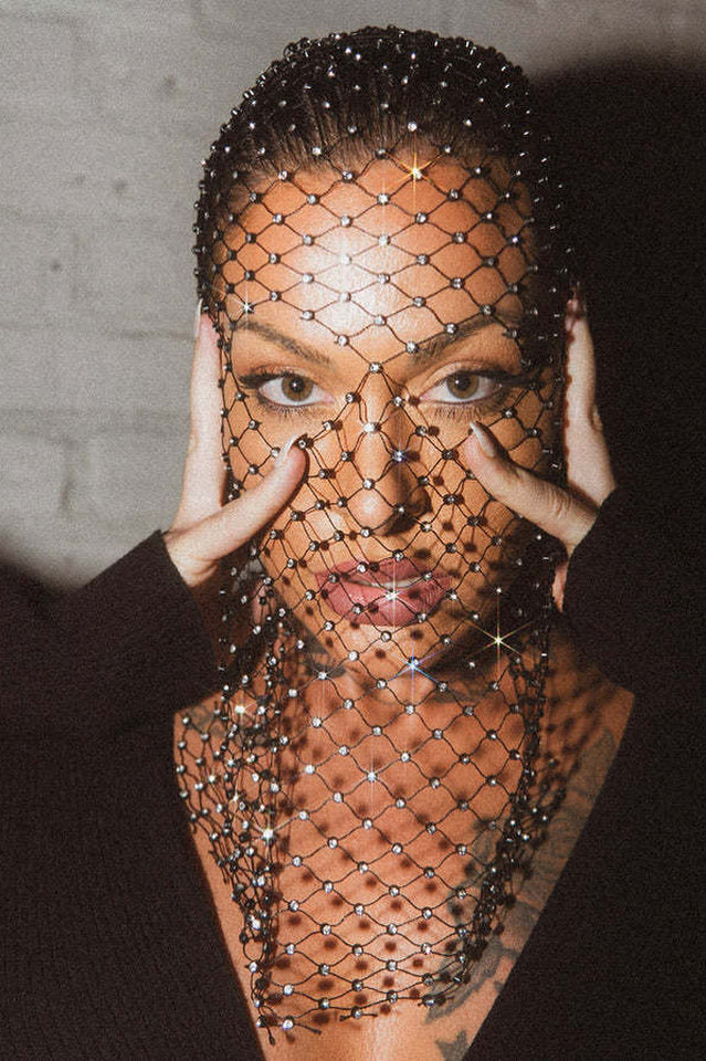 Crystal Unique Mesh Face Mask
