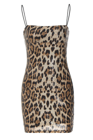 New In Town Leopard Print Mini Dress