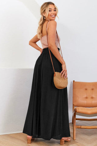 Basic High Waisted Flare Trousers