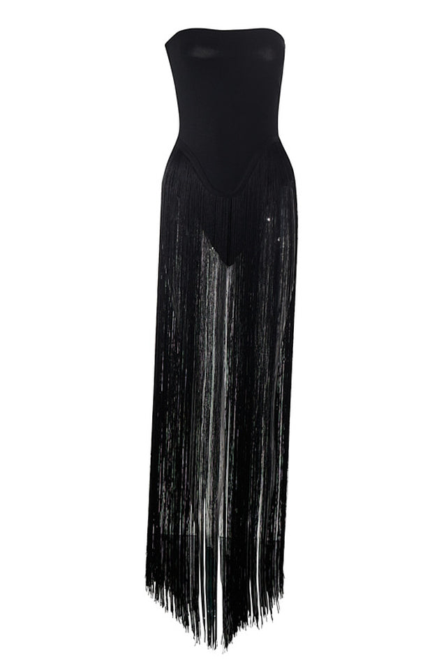 Oakley White Fringe Sexy Dress