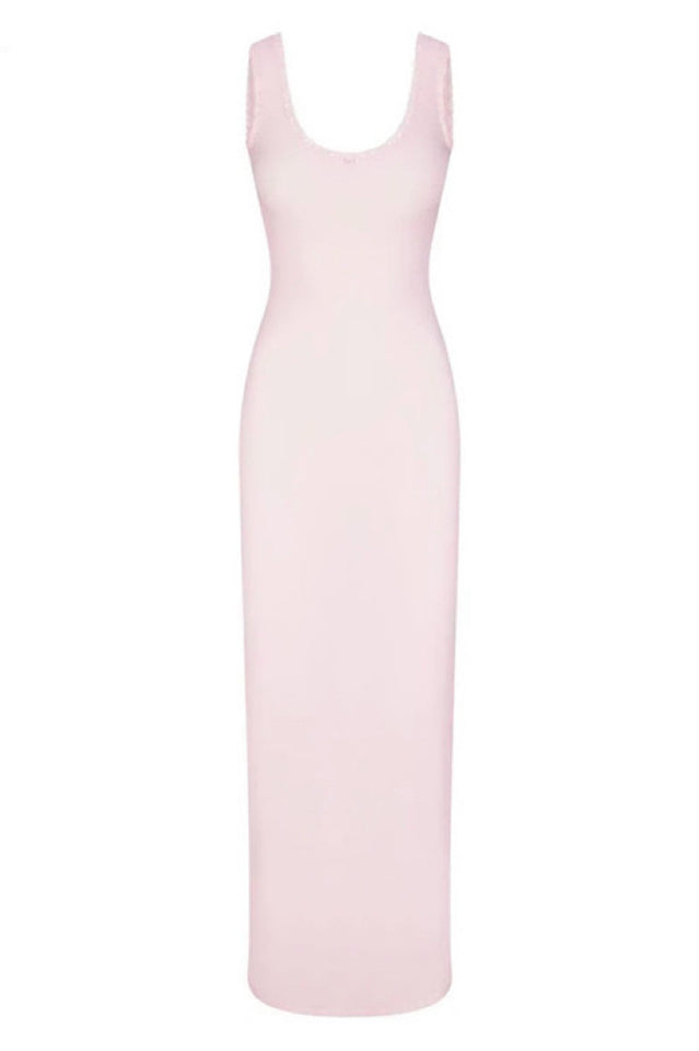 Soft Lounge Lace Scoop Neck Dress