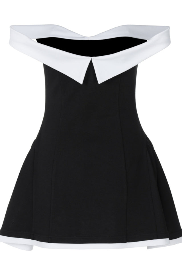 Ramona Contrast Corset Babydoll Mini Dress