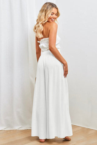 Basic High Waisted Flare Trousers
