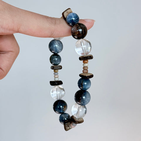 Blue Kyanite & Labradorite Crystal Bracelet