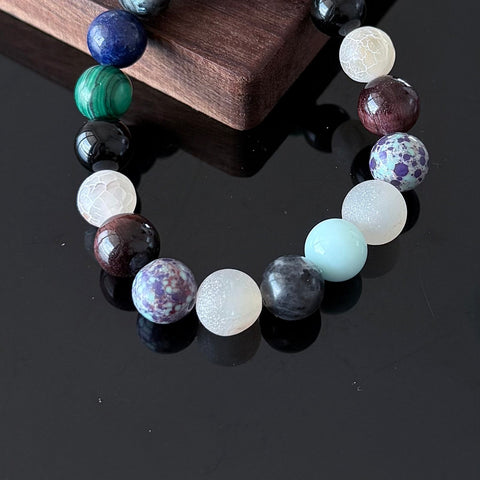 Multicolor Natural Gemstone Bracelet