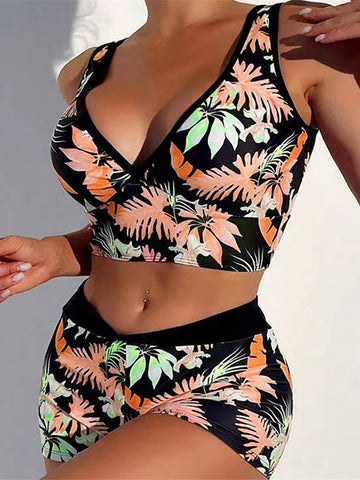 Andrea Flowers Floral Shorts Bikini