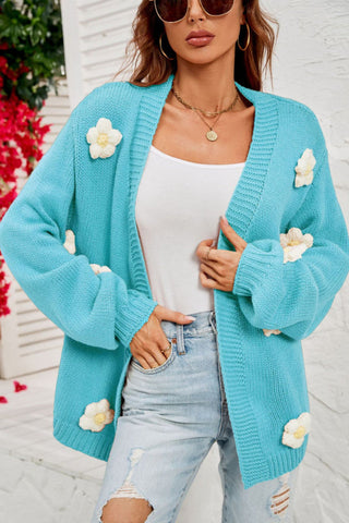 Fall In Daisy Oversized Knit Cardigan