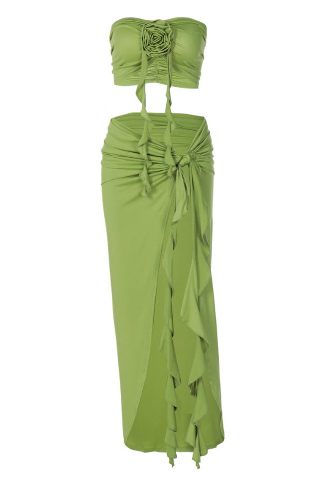 Arrietty Flower Draped Skirt Set