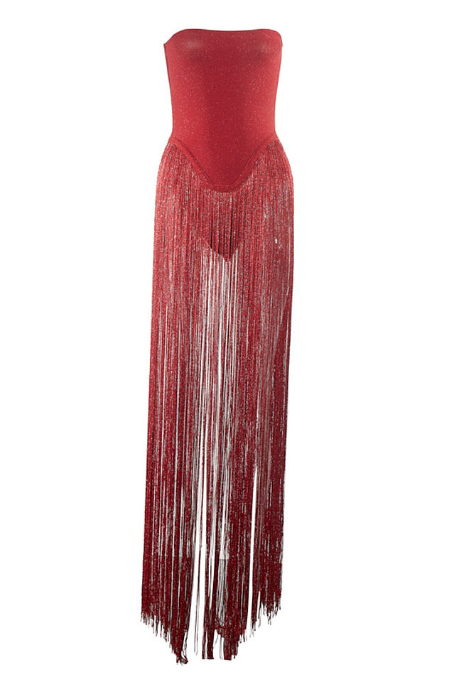 Oakley White Fringe Sexy Dress