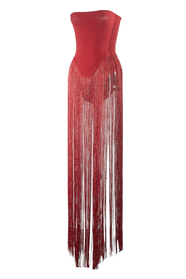 Oakley White Fringe Sexy Dress