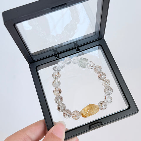 Rutilated Quartz & Citrine Prosperity Bracelet