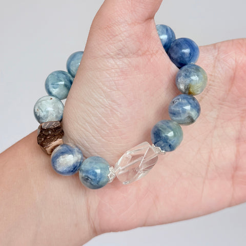 Kyanite & Clear Quartz Bracelet