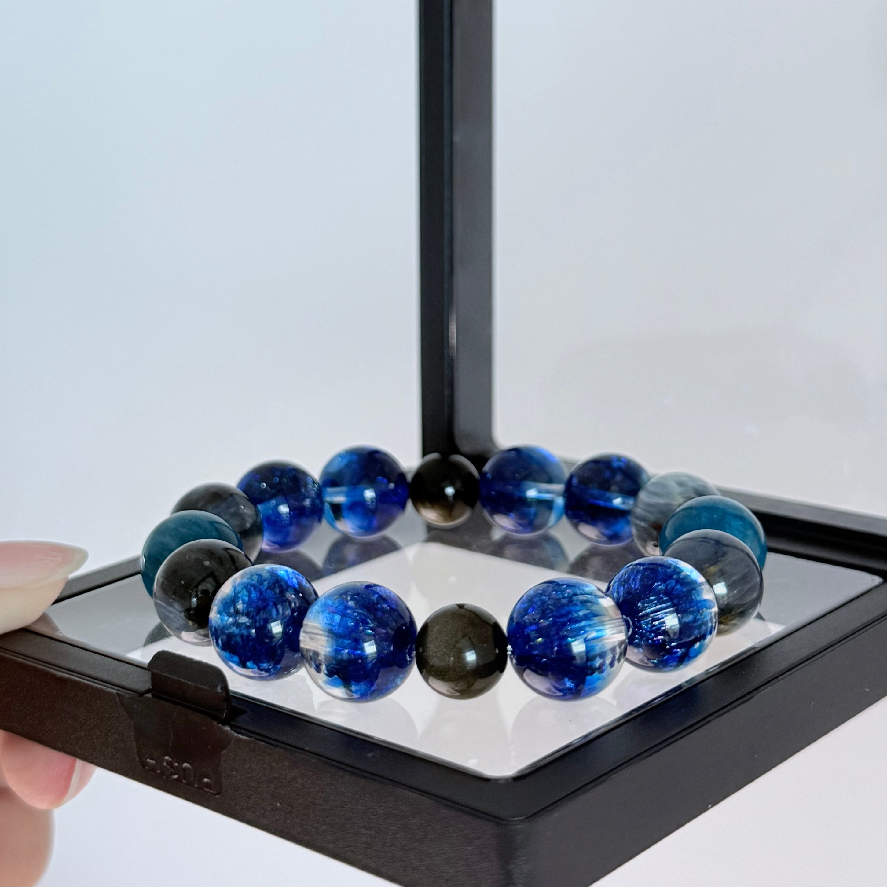 Blue Galaxy Kyanite Crystal Bracelet