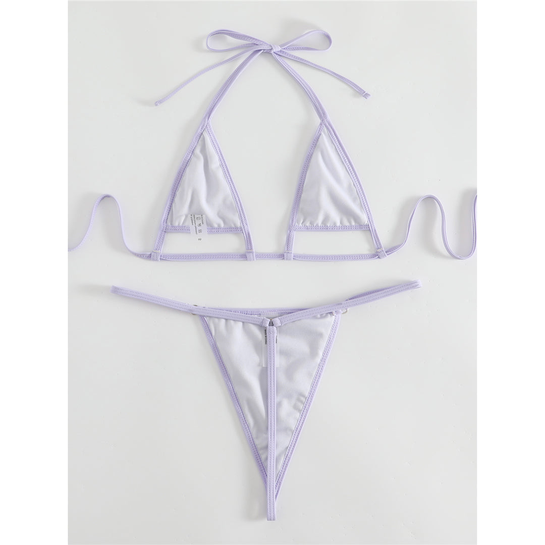 Maureen Wrinkled Mini Thong Bikini