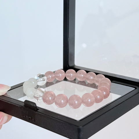 Strawberry Quartz & Aventurine Bracelet