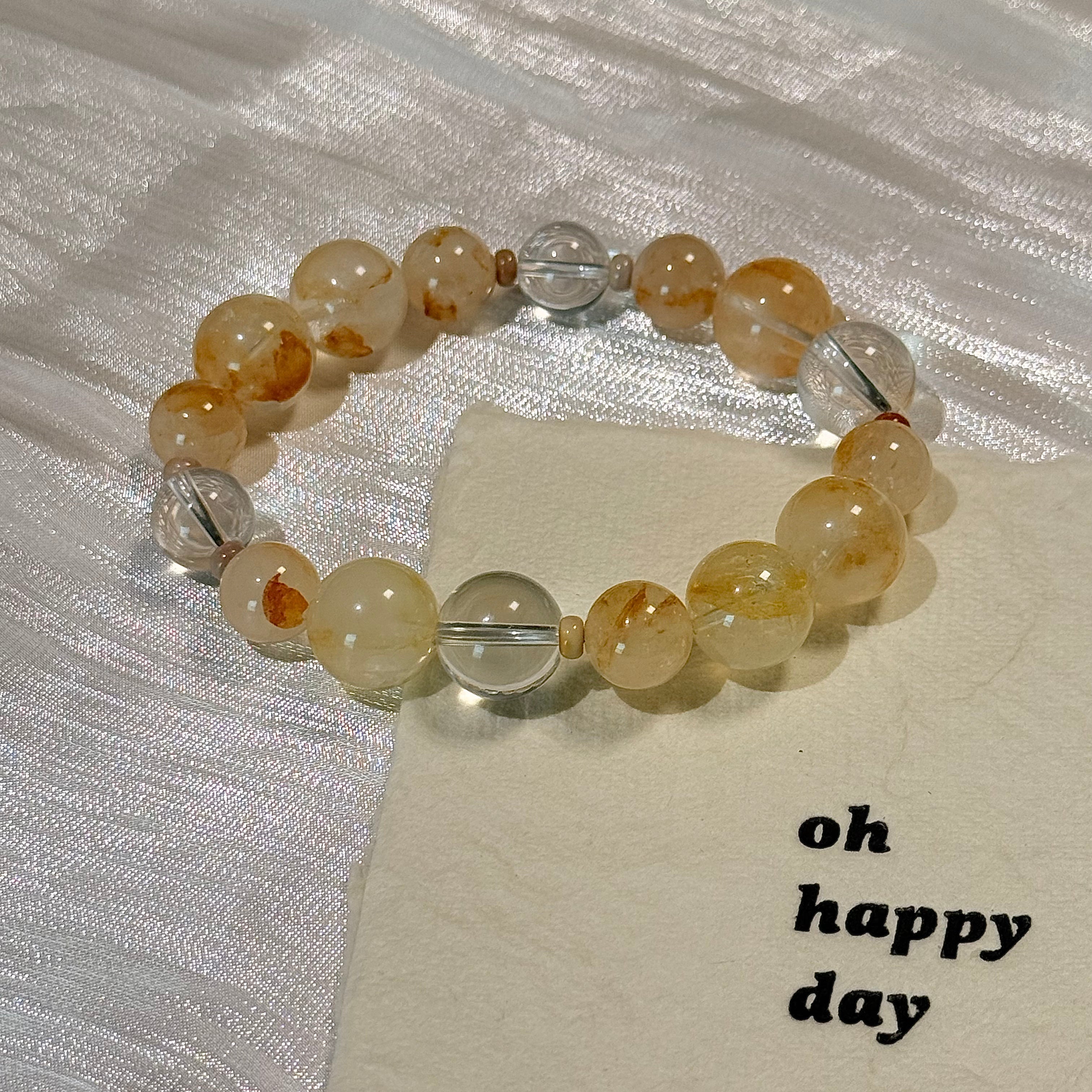 Golden Rutilated Quartz Bracelet