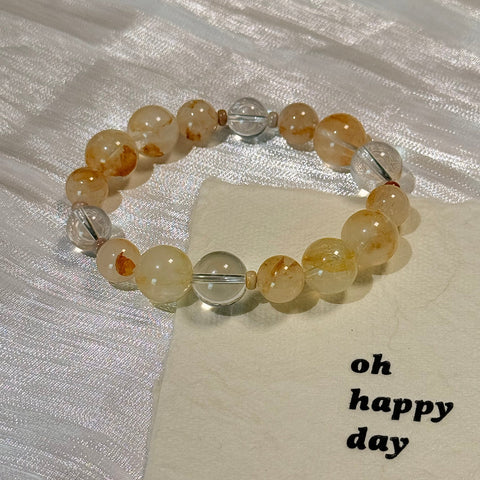 Golden Rutilated Quartz Bracelet