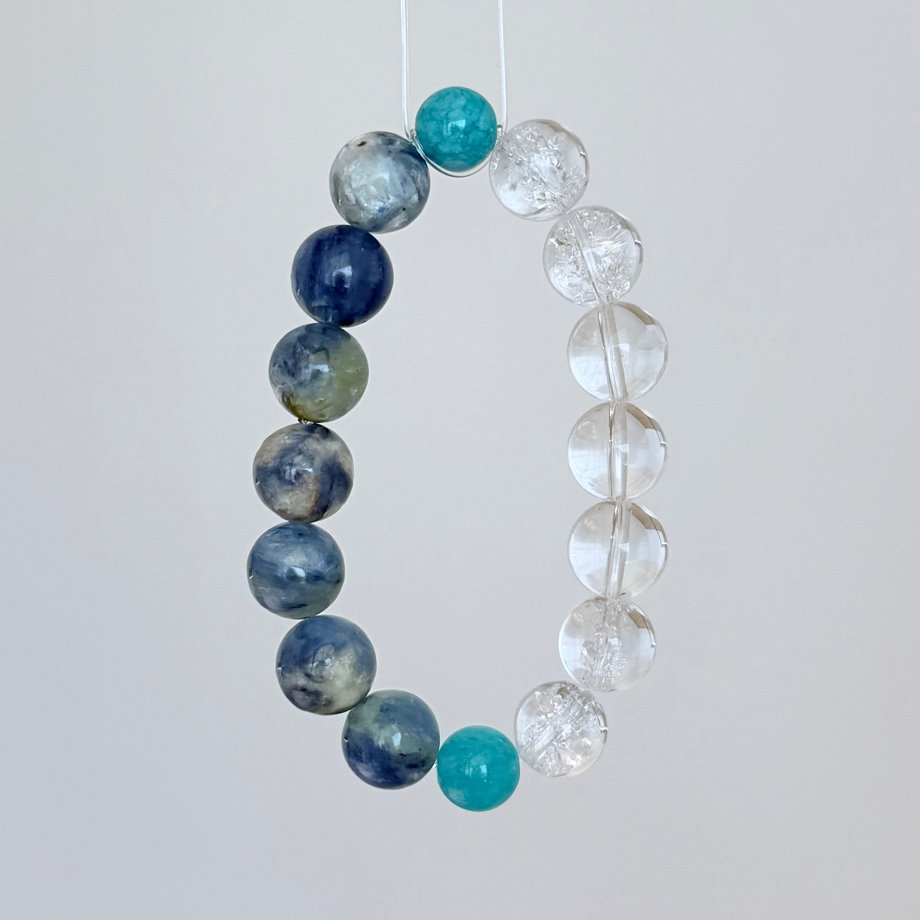 Kyanite & Clear Quartz Crystal Bracelet